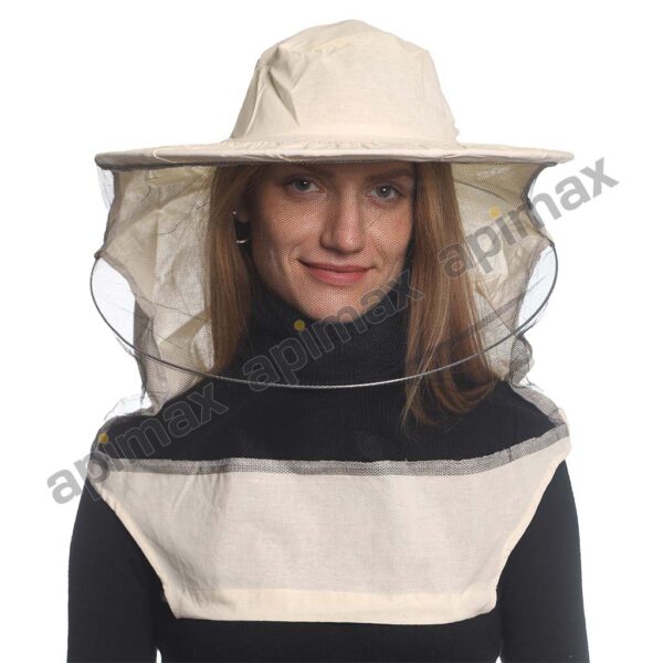 Μελισσοκομικό Καπέλο Μάσκα-Προσωπίδα ECO One Size Apimax Εκρού